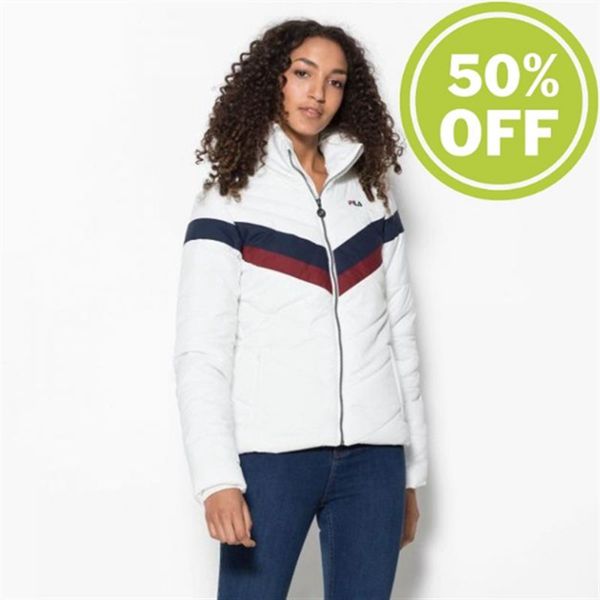 Fila Nanda Padded Padded Women's Jackets - White,NZ 495-62591